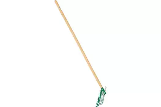 Грабли РОСТОК, витые, 36.4 см, 14 зубов, с черенком (421900-14)