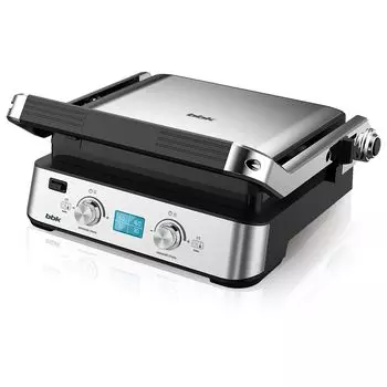 Гриль BBK BEG2004 2 кВт, серебристый/черный