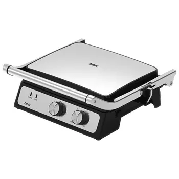 Гриль BBK BEG3000 2 кВт, черный/стальной (BEG3000)