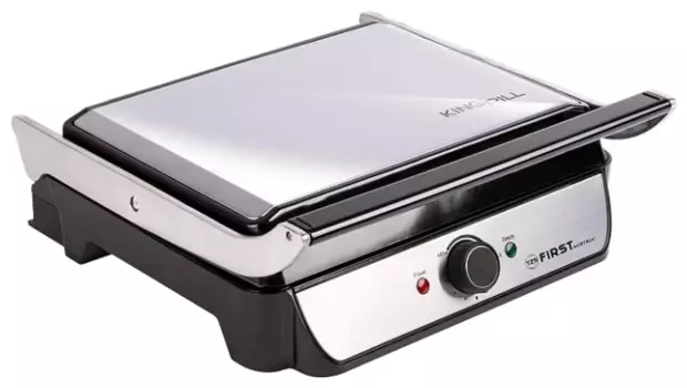 Гриль First FA-5344-2 2000Вт, серебристый ( FA-5344-2)