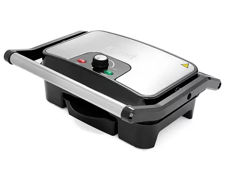 Гриль Kitfort KT-1628 1500Вт, серебристый/черный