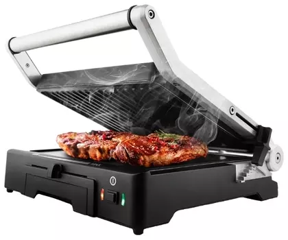 Гриль Kitfort КТ-1633 1800Вт, серебристый (КТ-1633)