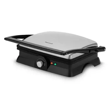 Гриль Maxwell MW-1960 2 кВт, черный/стальной (MW-1960)