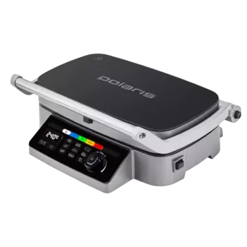 Гриль Polaris PGP 3002DP Optimal Temp 2.1 кВт, черный/стальной (PGP 3002DP)