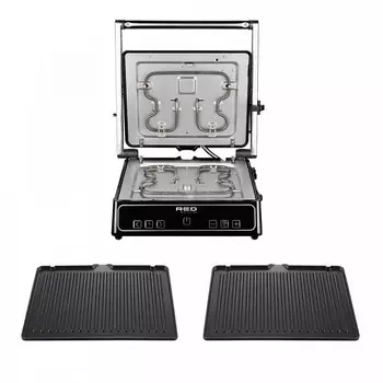 Гриль RED SOLUTION SteakPRO RGM-M809 2 кВт, серебристый/черный (RGM-M809)