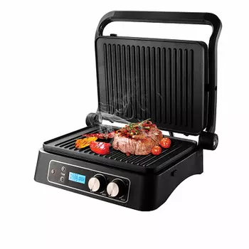 Гриль Redmond SteakMaster RGM-M817D 2 кВт, серебристый/черный (RGM-M817D)