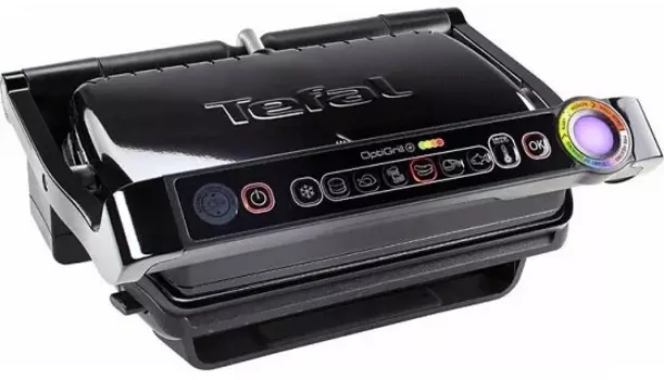 Гриль Tefal Optigrill + GC714834 2 кВт, черный (GC714834)