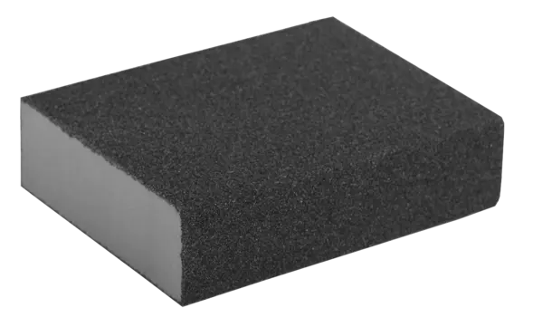 Губка шлифовальная четырехсторонняя Зубр МАСТЕР, P80, 100х68х26мм, водостойкий, Во­до­стойкая син­те­ти­че­ская смо­ла, назначение: универсальное, 1 шт. (35611-080)