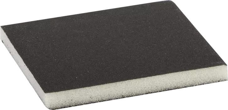 Губка шлифовальная двухсторонняя Зубр МАСТЕР, P180, 123x98x12мм, водостойкий, Во­до­стойкая син­те­ти­че­ская смо­ла, назначение: универсальное, 1 шт. (35614-180)