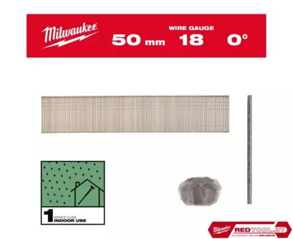 Гвозди финишные Milwaukee, 18G, сечение: 2 мм, длина: 50 мм (4932492556) 4000 шт.