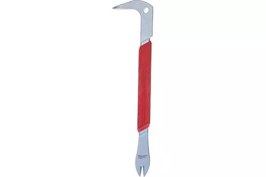 Гвоздодер с рукояткой Milwaukee, плоский, 300 мм, серебристый (4932478251)