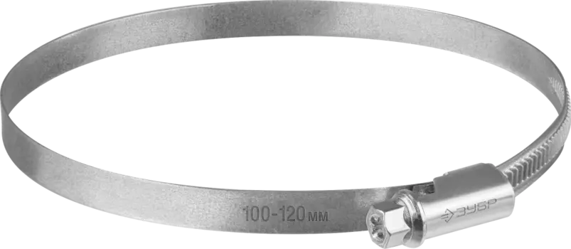 Хомут червячный ЗУБР Х-9Н, 9 мм x 120 мм, 25 шт., сталь (37807-120)