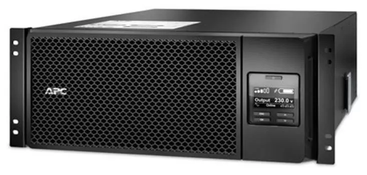 ИБП APC Smart-UPS SRT RM, 6000 В·А, 6 кВт, IEC, розеток - 10, USB, черный (SRT6KRMXLI)
