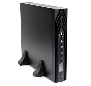 ИБП БАСТИОН SKAT-UPS 1500 RACK исп. E, 1500 В·А, 1.35 кВт, IEC, розеток - 8, USB, черный (8953) (без аккумуляторов)