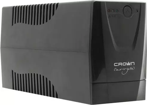 ИБП CROWN CMU-500, 480 VA, 240 Вт, IEC, розеток - 2, черный (CMU-500X)