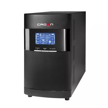 ИБП CROWN CMUOA-350-3K Euro, 3000 В·А, 2.7 кВт, EURO, розеток - 4, USB, черный