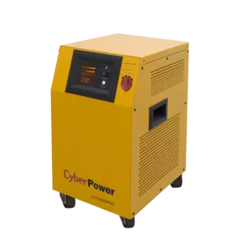 ИБП CyberPower CPS3500PRO, 3500 В·А, 2.4 кВт, EURO/клемная колодка, розеток - 3, желтый (без аккумуляторов)