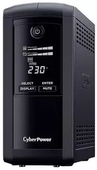 ИБП CyberPower Value Pro VP700ELCD, 700 VA, 390 Вт, EURO, розеток - 4, USB, черный (VP700ELCD)