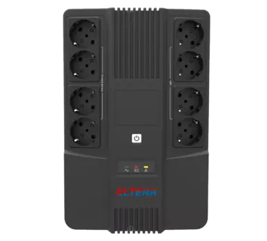 ИБП Eltena (Inelt) QX850, 850 VA, 480 Вт, EURO, розеток - 8, черный (SSQX850)