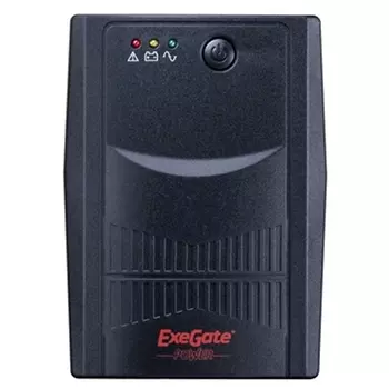 ИБП ExeGate Power Back BNB-800.LED.AVR.4C13, 800 VA, 480 Вт, IEC, розеток - 4, черный (EX292773RUS)