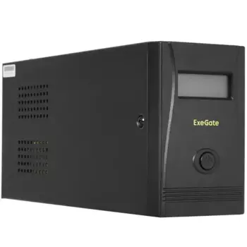 ИБП ExeGate Power Smart ULB-650.LCD.AVR.4C13, 600 VA, 360 Вт, IEC, розеток - 4, черный (EX292771RUS)