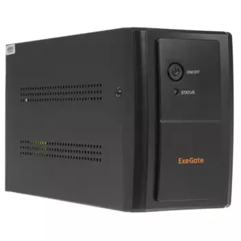 ИБП ExeGate SpecialPro UNB-2000.LED.AVR.4C13.RJ.USB, 2000 В·А, 1.2 кВт, IEC, розеток - 4, USB, черный (EX292608RUS)