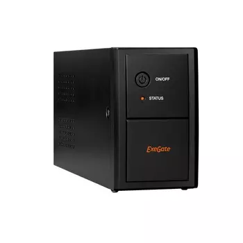 ИБП ExeGate SpecialPro UNB-600.LED.AVR.2SH.RJ.USB, 600 VA, 360 Вт, EURO, розеток - 2, USB, черный (EX292764RUS)