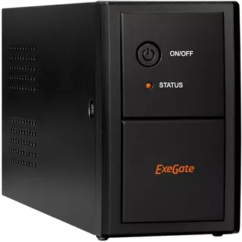 ИБП ExeGate SpecialPro UNB-800.LED.AVR.EURO, 800 VA, 480 Вт, EURO, розеток - 2, черный (EP285604RUS)