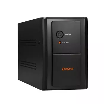 ИБП ExeGate UNB-1000.LED.AVR.EURO.RJ, 1000 В·А, 650 Вт, EURO, розеток - 4, черный (EP285483RUS)