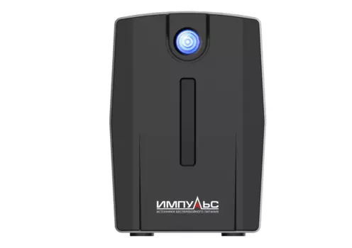 ИБП Импульс ЮНИОР СМАРТ 1000, 1000 В·А, 600 Вт, IEC, розеток - 4, черный (JS10102)