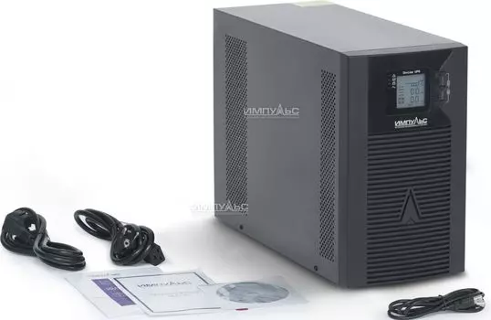 ИБП Импульс СПРИНТЕР 2000, 2000 В·А, 1.8 кВт, EURO, розеток - 3, USB, черный (SR20225)