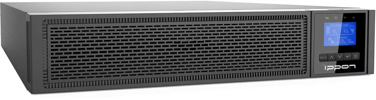ИБП Ippon Innova RT II New 10000, 10000 В·А, 10 кВт, IEC, розеток - 6, USB, черный (1456289)