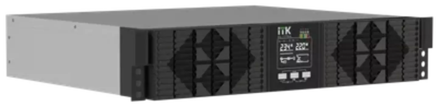 ИБП ITK ELECTRA EOR-0006KVA-1-L, 6000 В·А, 6 кВт, клеммная колодка, USB, черный (EOR-0006KVA-1-L) (без аккумуляторов)