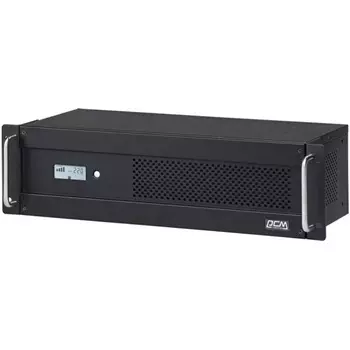 ИБП Powercom Infinity INF-1100AP RM (3U), 1100 В·А, 770 Вт, EURO+IEC, розеток - 6, USB, черный (INF-1100AP RM (3U)) (без аккумуляторов)