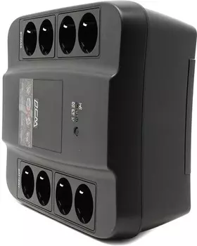 ИБП Powercom SPD-850U, 850 VA, 510 Вт, EURO, розеток - 8, USB, черный