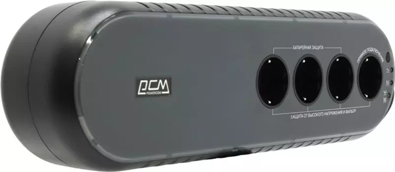 ИБП Powercom WOW UPS, 850 VA, 425 Вт, EURO, розеток - 4, USB, черный (WOW-850 U)