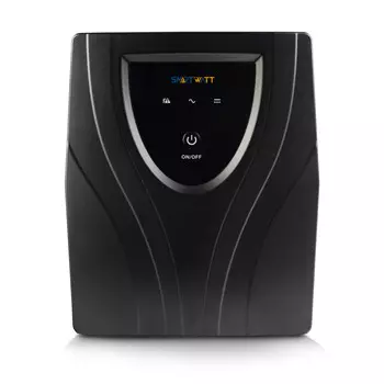 ИБП SMARTWATT UPS UNI Pro 600, 600 VA, 420 Вт, 1 (IEC13) и 1 (Schuko), розеток - 5, USB, черный (3703020400003)