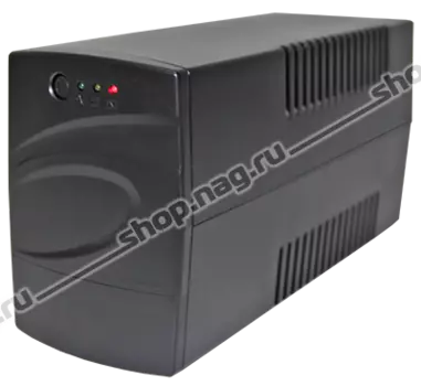 ИБП SNR SNR-UPS-LID-600-LED, 600 VA, 360 Вт, EURO, розеток - 2, USB, черный