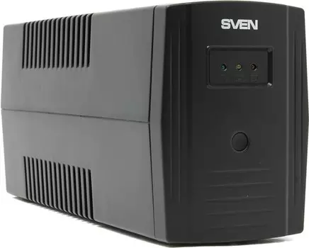 ИБП SVEN Pro 600, 600 VA, 350 Вт, EURO, розеток - 2, черный (SV-013837)