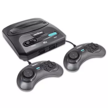 Игровая приставка SEGA Retro Genesis Mix (8+16Bit), черный + 470 игр (AV кабель, 2 проводных джойстика) (ConSkDn87)