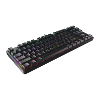 Игровой блок проводная Dareu EK87, механическая, Blue Switch, подсветка, USB, черный (EK87)