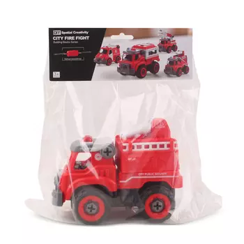 Игровой набор Lei Meng "Пожарная машина", отвёртка, звук, красный (LM8032-SC-P)