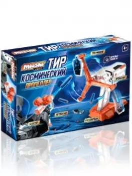 Игровой набор Mioshi Active "Космический тир: Пропеллер" , Подвижная мишень Бластер 6 EVA зарядов Патронташ, разноцветный (B3211)