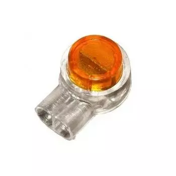 Кабельный соединитель SNR UY2 IDC для 2x0.4-0.9 (19-26 AWG), 100 шт., оранжевый/прозрачный (SNR-UY2)