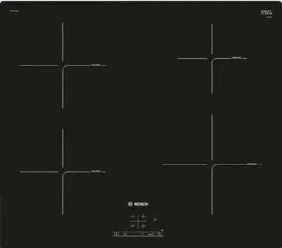 Индукционная варочная панель Bosch PUE611BB6E, 4 конфорки, черный (PUE611BB6E)