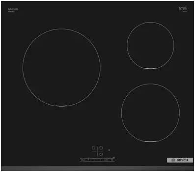 Индукционная варочная панель Bosch Serie 4 PUC631BB5E 3 конфорки, черный (PUC631BB5E)