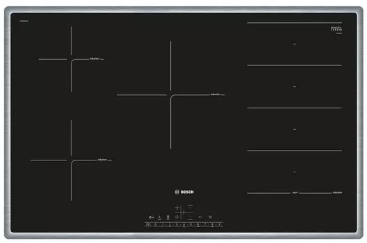 Индукционная варочная панель Bosch Serie 6 PXV845FC1E 5 конфорок, черный (PXV845FC1E)