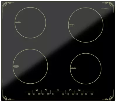 Индукционная варочная панель DARINA P8EI305B, 4 конфорки, черный (P8EI305B)