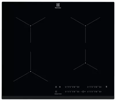 Индукционная варочная панель ELECTROLUX EIT60443X, 4 конфорки, черный (EIT60443X)