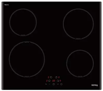 Индукционная варочная панель Korting HI 64013 B 4 конфорки, черная (HI 64013 B)